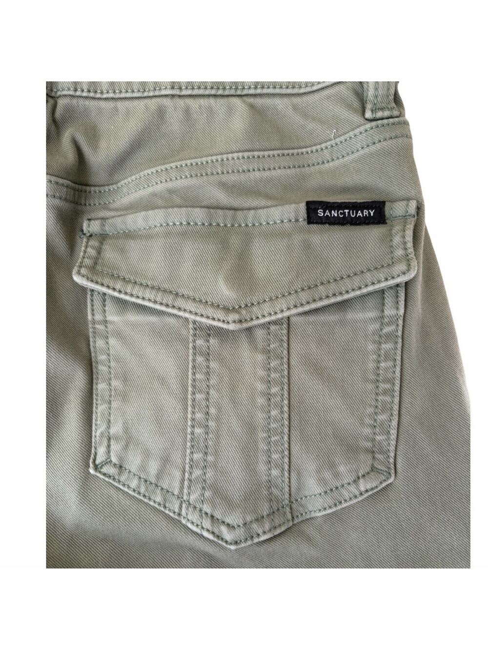 Sanctuary Sage Green Utility Pants